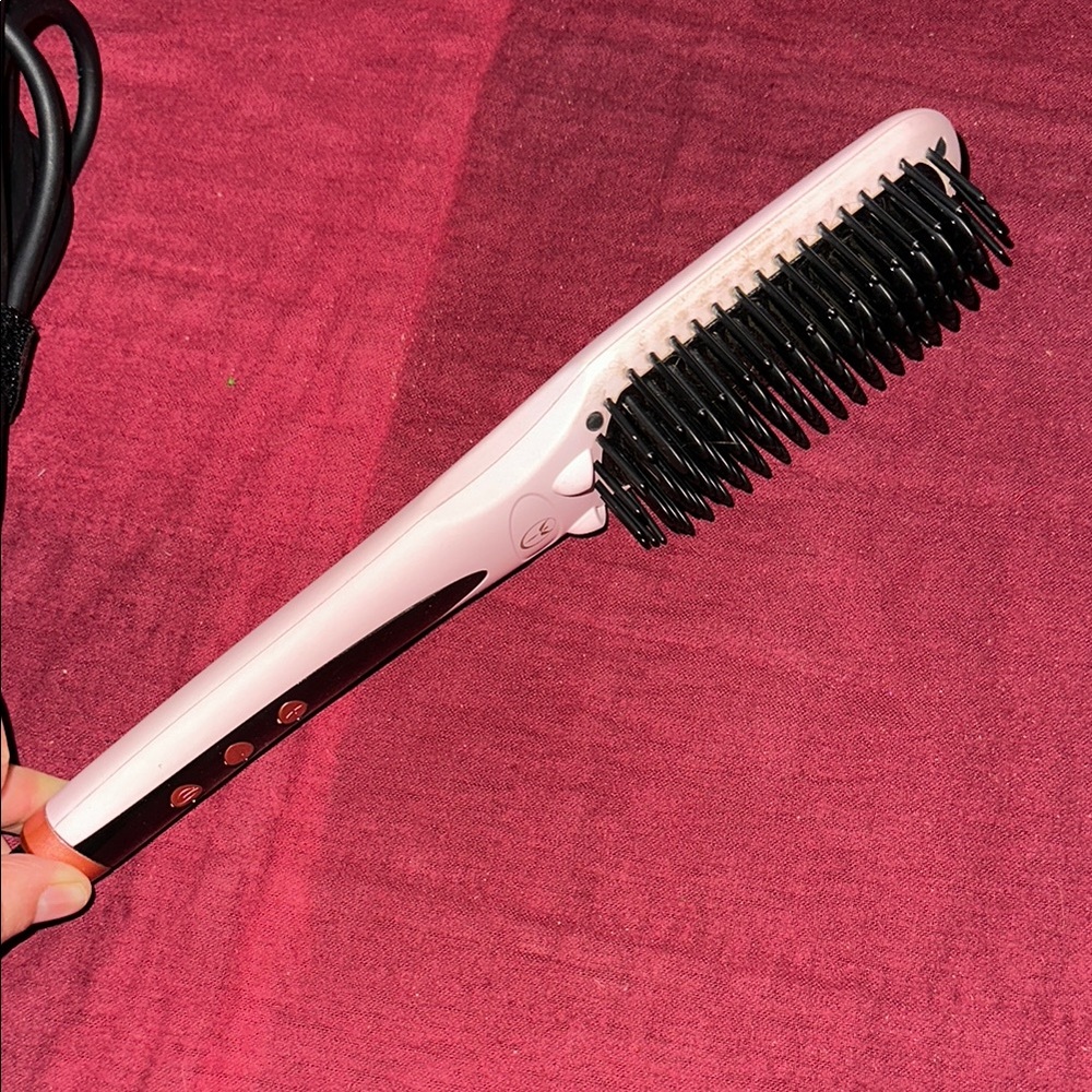Lange Pink Hair Straightening Brush